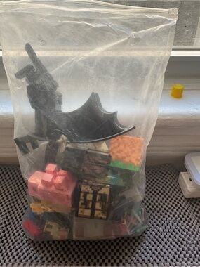 Minecraft Assorted Kids Action Figures Playset - Black, Pink, Orange, Green